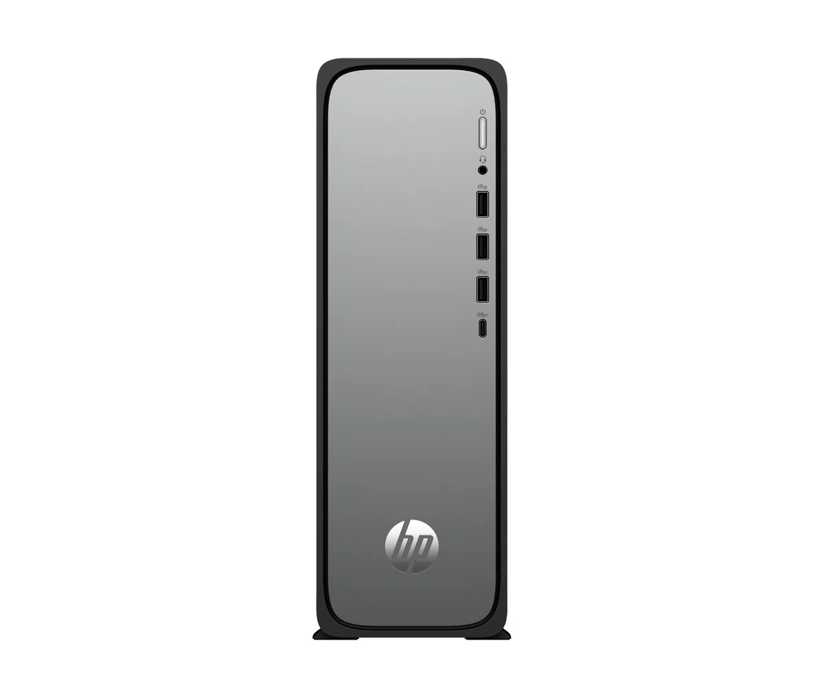HP OmniDesk Slim Desktop S03-0230ng, Intel 300 Prozessor, 8 GB DDR5 RAM, 512 GB PCIe Gen4 SSD, Intel UHD Graphics 710, Windows 11 Home, Wi-Fi 6, USB Type-C, Meteor Silver/Jack Black