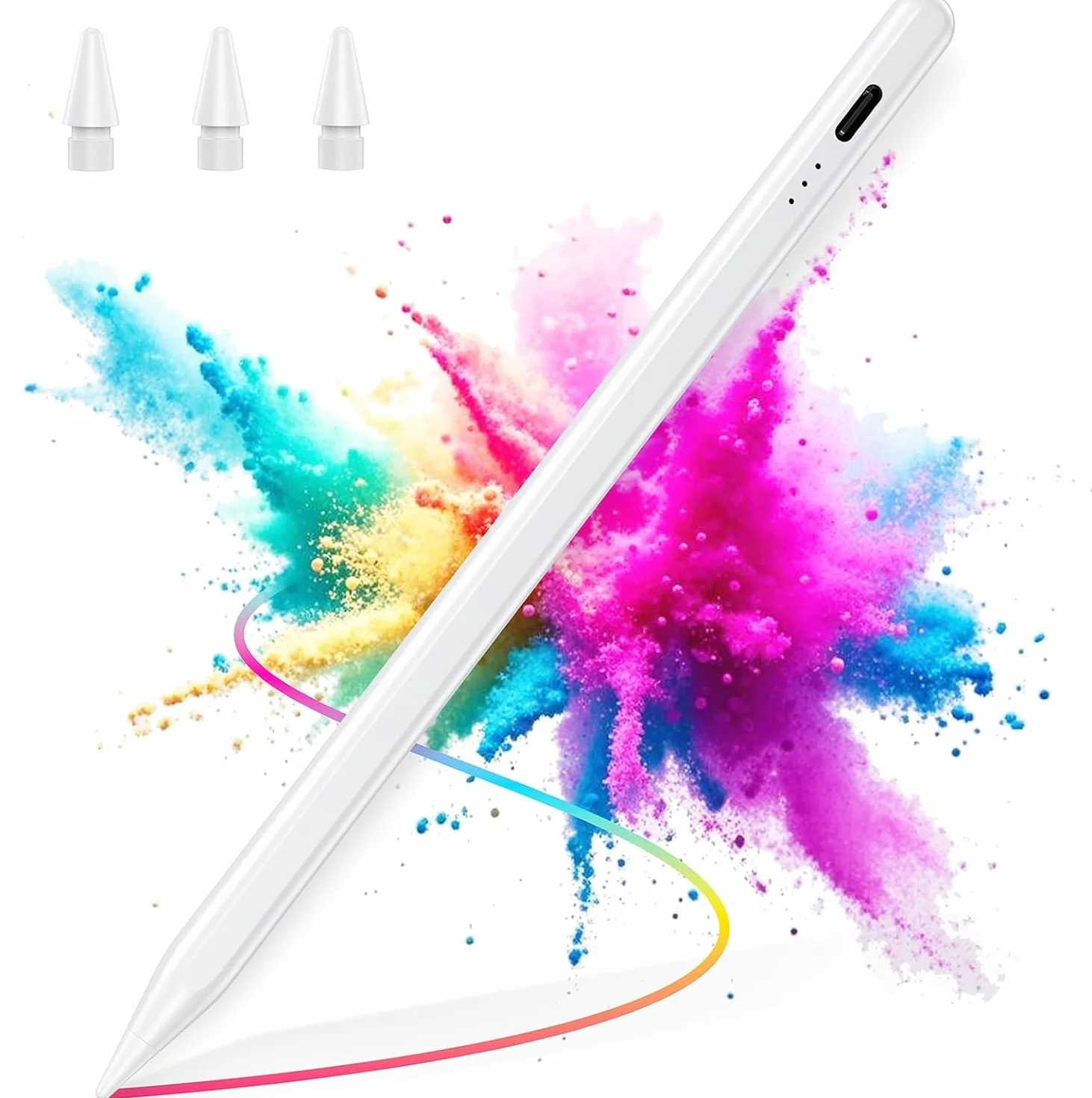 BAZO Stift für Apple iPad - 2018-2025 Pencil 2. Generation mit Schnellladeleistung Palm Rejection und Neigungssensitivität Stylus für Pro M4/M5/13''/12,9''/11''/A16/Mini 5-7/Air 3-5/M2/M3 /iPad 6-11