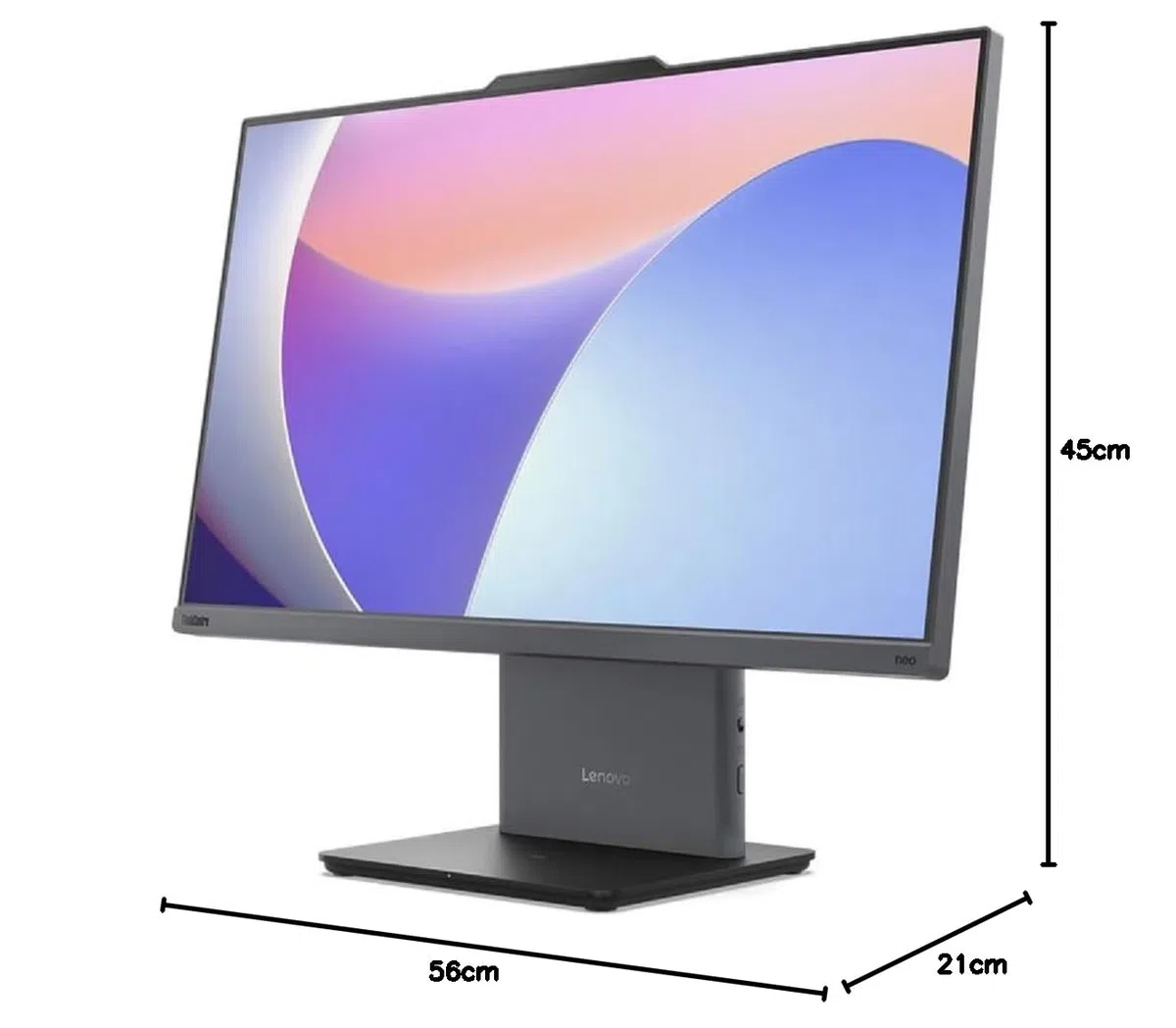Lenovo ThinkCentre Neo 50a Gen 5 12SD - All-in-One (Komplettlösung) - mit Monitorständer - Core i5 13420H / 2.1 GHz - RAM 16 GB - SSD 512 GB - UHD Graphics - 1GbE, Bluetooth 5.2, Wi-Fi 6