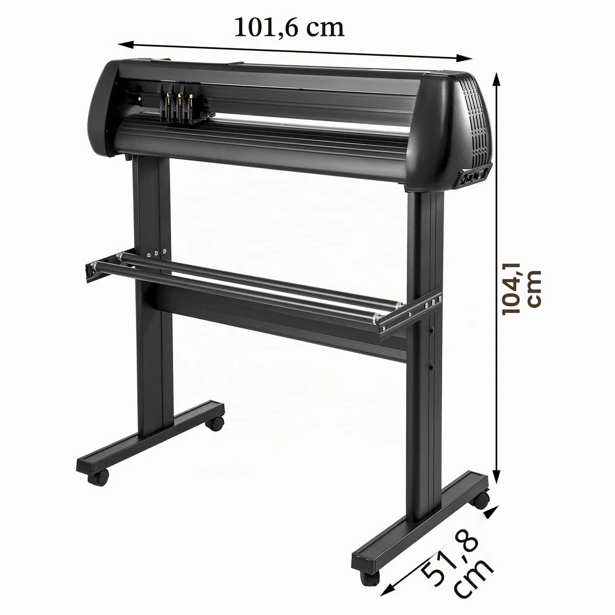 VEVOR 870mm Vinyl Schneideplotter 34Inch 3 Klingen Plottermaschine Vinyl Cutter Plotter Folienplotter Foliendrucker Profi Plotter Cutting mit Signmaster Software mit Ständer für Schilder Papierzufuhr