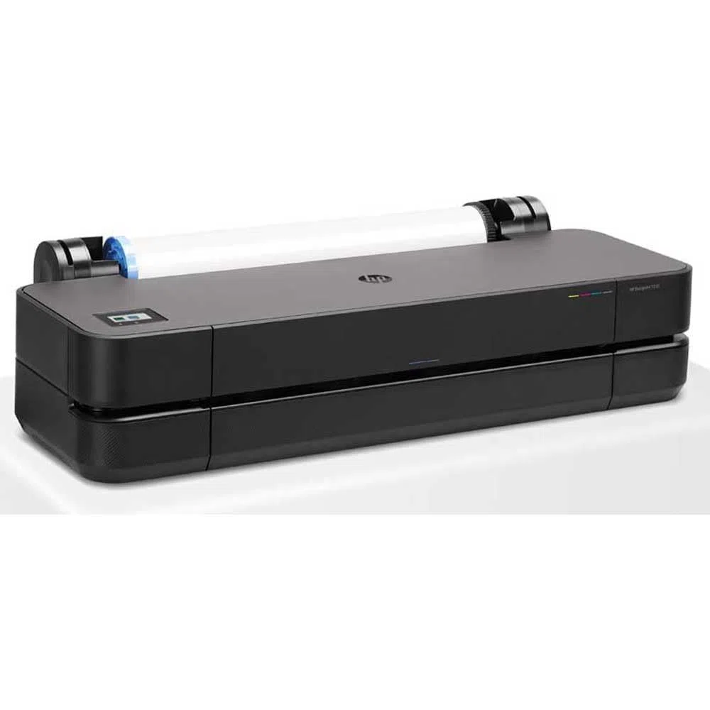 HP DesignJet T230 Großformatdrucker, 24 Zoll, bis zu A1, mobiles Drucken, Wi-Fi, Gigabit Ethernet, Hi-Speed USB 2.0, 1 Jahr Garantie (5HB07A), Schwarz
