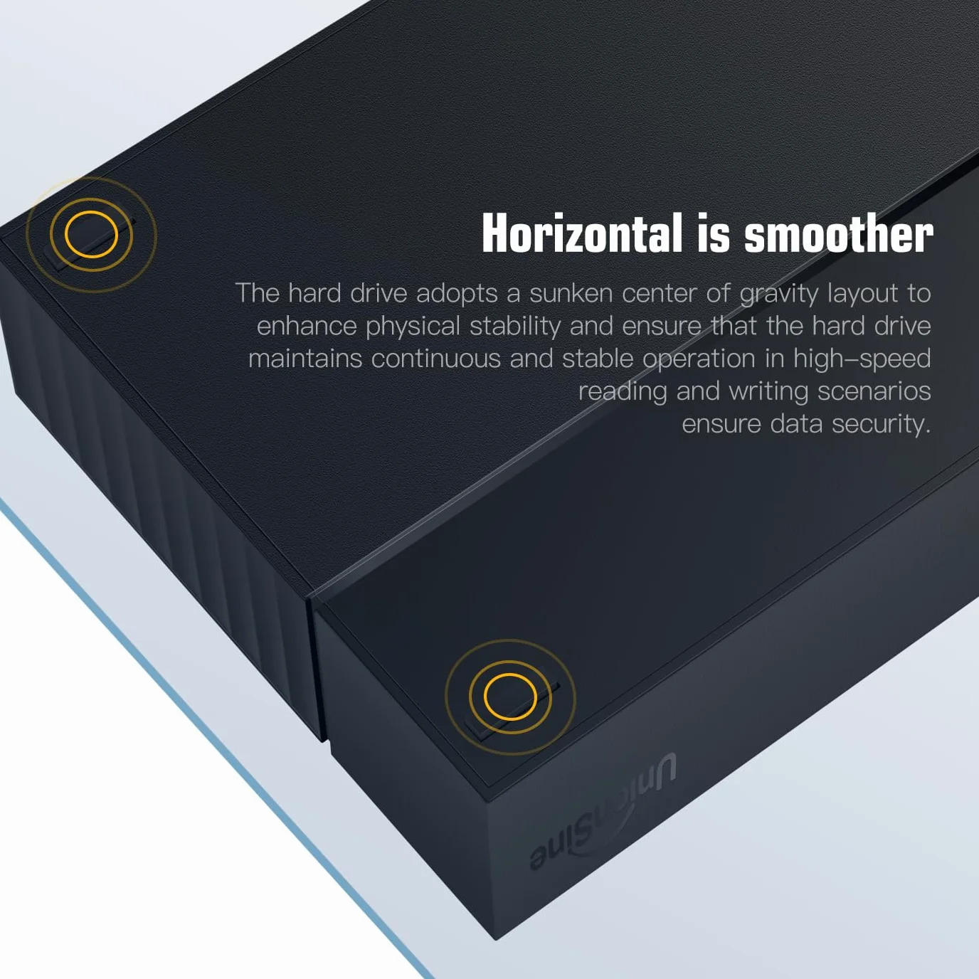 UnionSine 10TB Externe Festplatte, 3,5 Zoll USB 3.0 Backups HDD Tragbarefür für PC, Mac, TV, PS4, Schwarz HD3513 | HD3513 kompatibel mit PC, Mac, TV, Desktop, Laptop (schwarz)