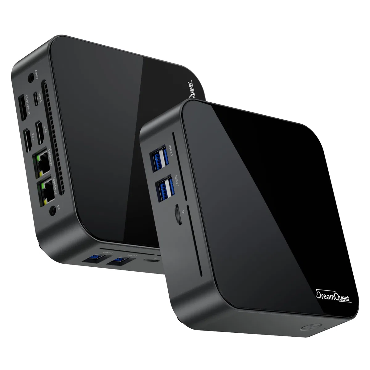 DreamQuest Mini PC mit Windows 11 Pro - Intel Alder Lake N100 (bis zu 3,4 GHz), 16GB RAM 512GB SSD Mini Desktop Computer, 10 Gbit/s SuperSpeed Type-C, 4K HDMI, Dual-WiFi, BT 5.2, RJ45