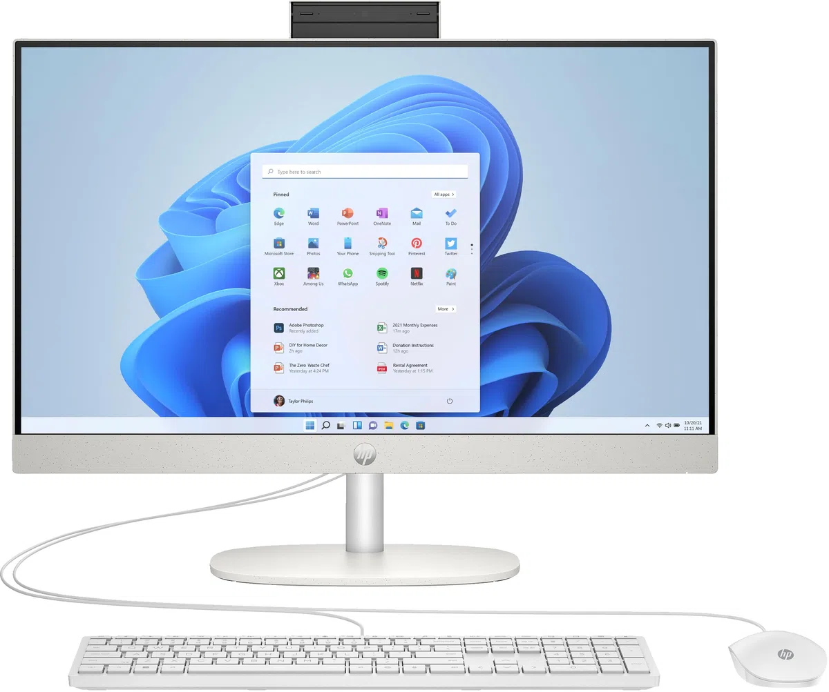 HP All-in-One 24-cr0009ng 23.8" FHD・Ryzen 3 7320U・8GB RAM・512GB SSD・Win11 Home (A04VWEA#ABD)