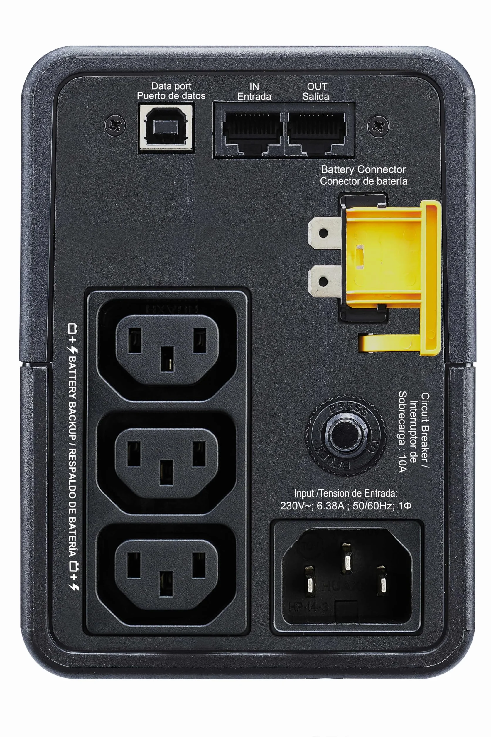 APC Back-UPS 500VA BX500MI 230V AVR IEC Ausgänge schwarz