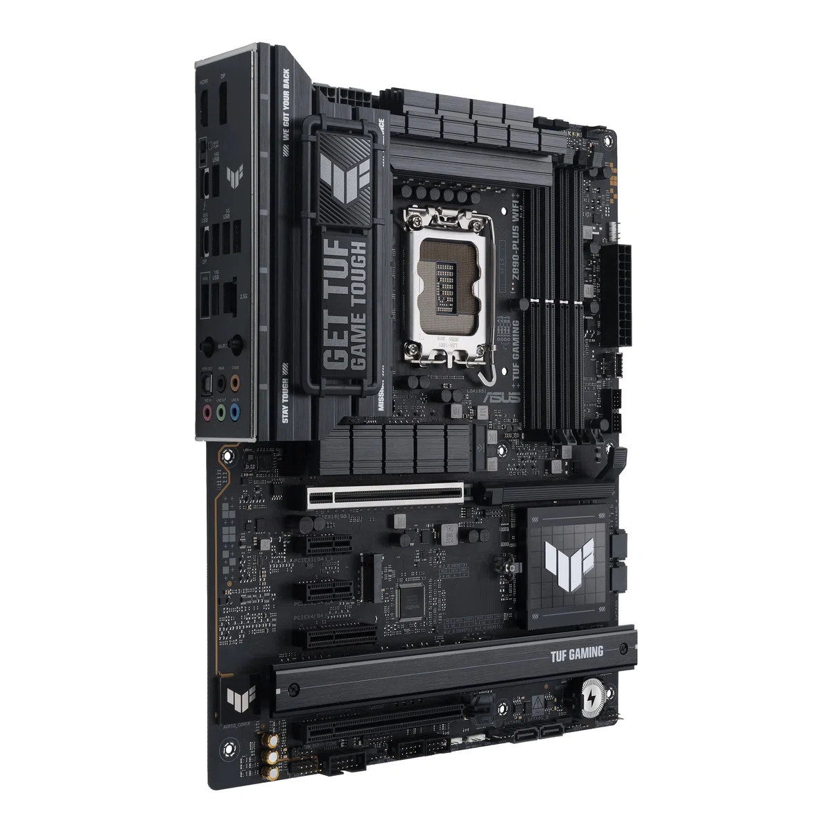 ASUS TUF Gaming Z890-PLUS WiFi Mainboard Sockel Intel LGA 1851 (ATX, PCIe 5.0, DDR5, DisplayPort, HDMI, Thunderbolt 4, 4X M.2, WiFi 7, Q-Release, Aura Sync)
