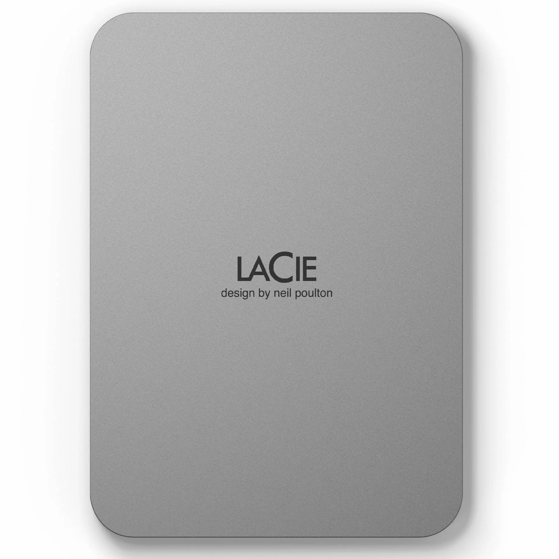 LaCie Mobile Drive Moon 1TB, Tragbare Externe Festplatte, 2.5 Zoll, Mac & PC, silber, inkl. Data Rescue Service (STLP1000400)