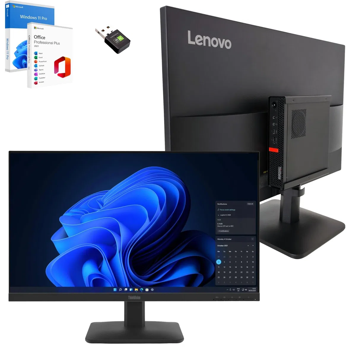 Computer Kompletter Desktop-Computer 27 Zoll i5 8500 16 GB RAM 512 GB SSD Win 11 Pro Office 2021 Pro Garantie 36 Monate