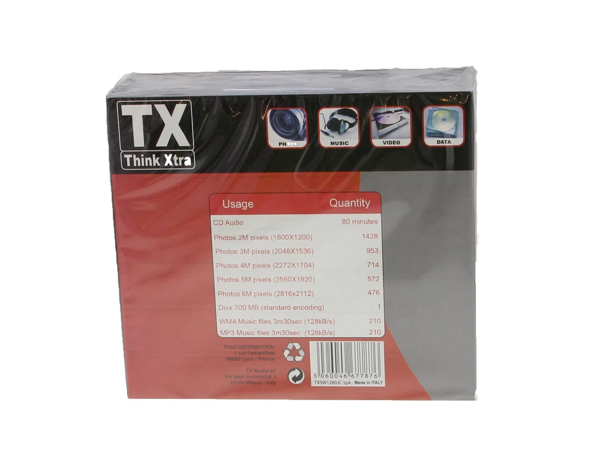 CD-RW 80 700 MB – Lot de 5