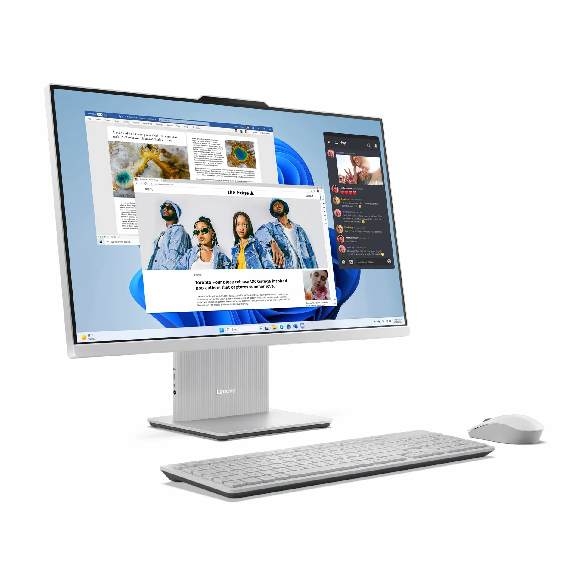 Lenovo IdeaCentre All in One | 27" QHD Display | Intel Core i7-240H | 32GB RAM | 1TB SSD | Intel Grafik | Win11 Home | QWERTZ | grau | inkl. Tastatur & Maus | 3 Monate Premium Care