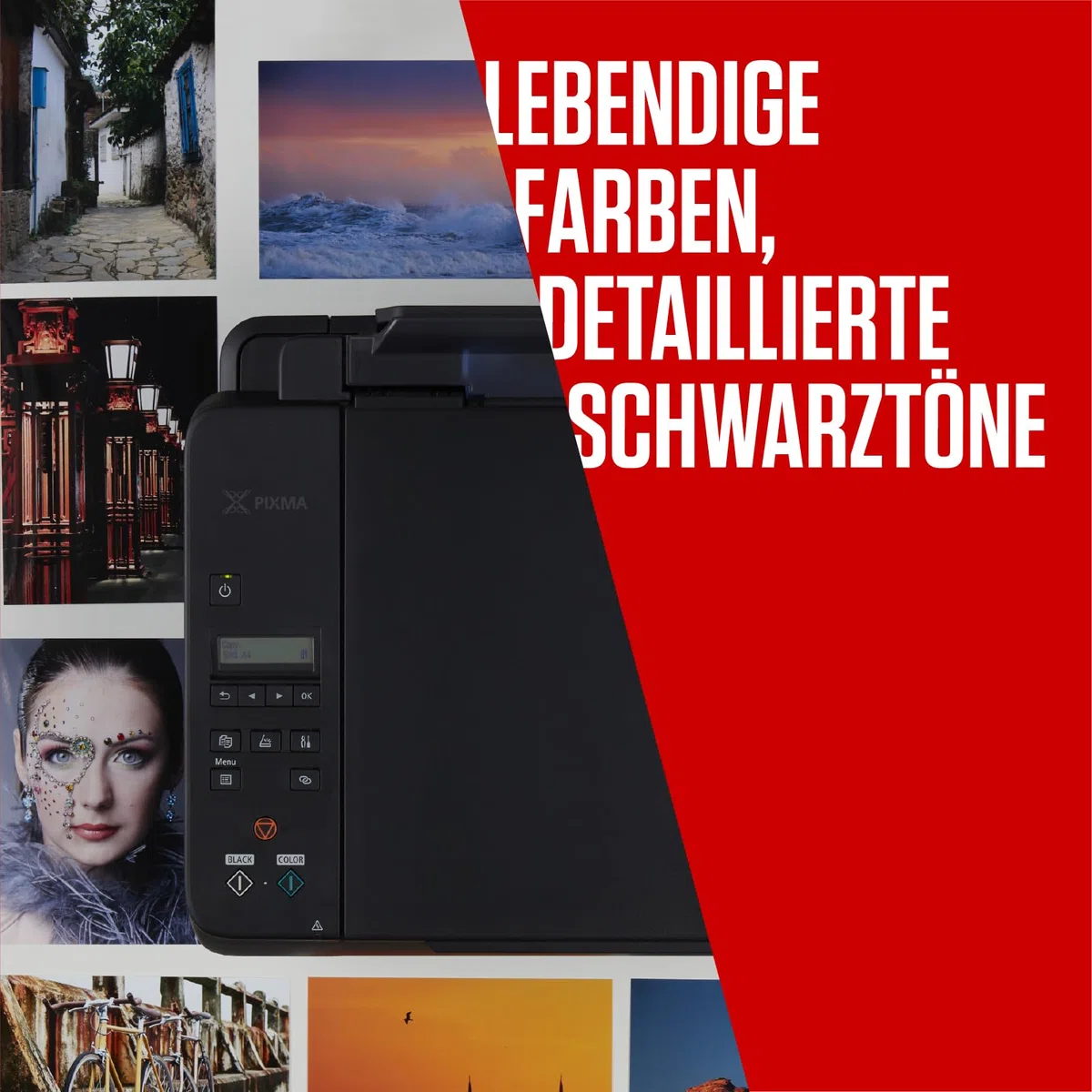Canon PG-575 CL-576 Original Tintenpatronen 2er Pack mit 4x6 Fotopapier 50 Blatt