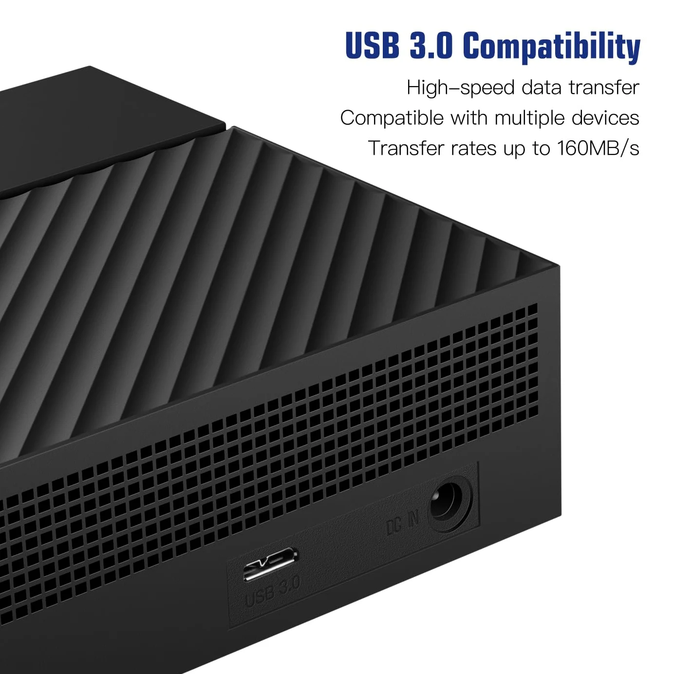 UnionSine 10TB Externe Festplatte, 3,5 Zoll USB 3.0 Backups HDD Tragbarefür für PC, Mac, TV, PS4, Schwarz HD3513 | HD3513 kompatibel mit PC, Mac, TV, Desktop, Laptop (schwarz)