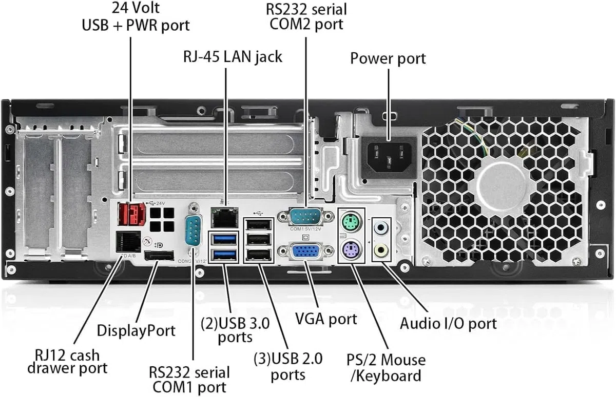 HP RP5810 Silent Business Office Multimedia Computer mit 3 Jahren Garantie! - Intel Core i5 4570S 3.6 GHz - 16 GB DDR3-512 GB SSD - WLAN - USB 3.0 - Windows 11 Prof. - MS Office 2010 - #8018