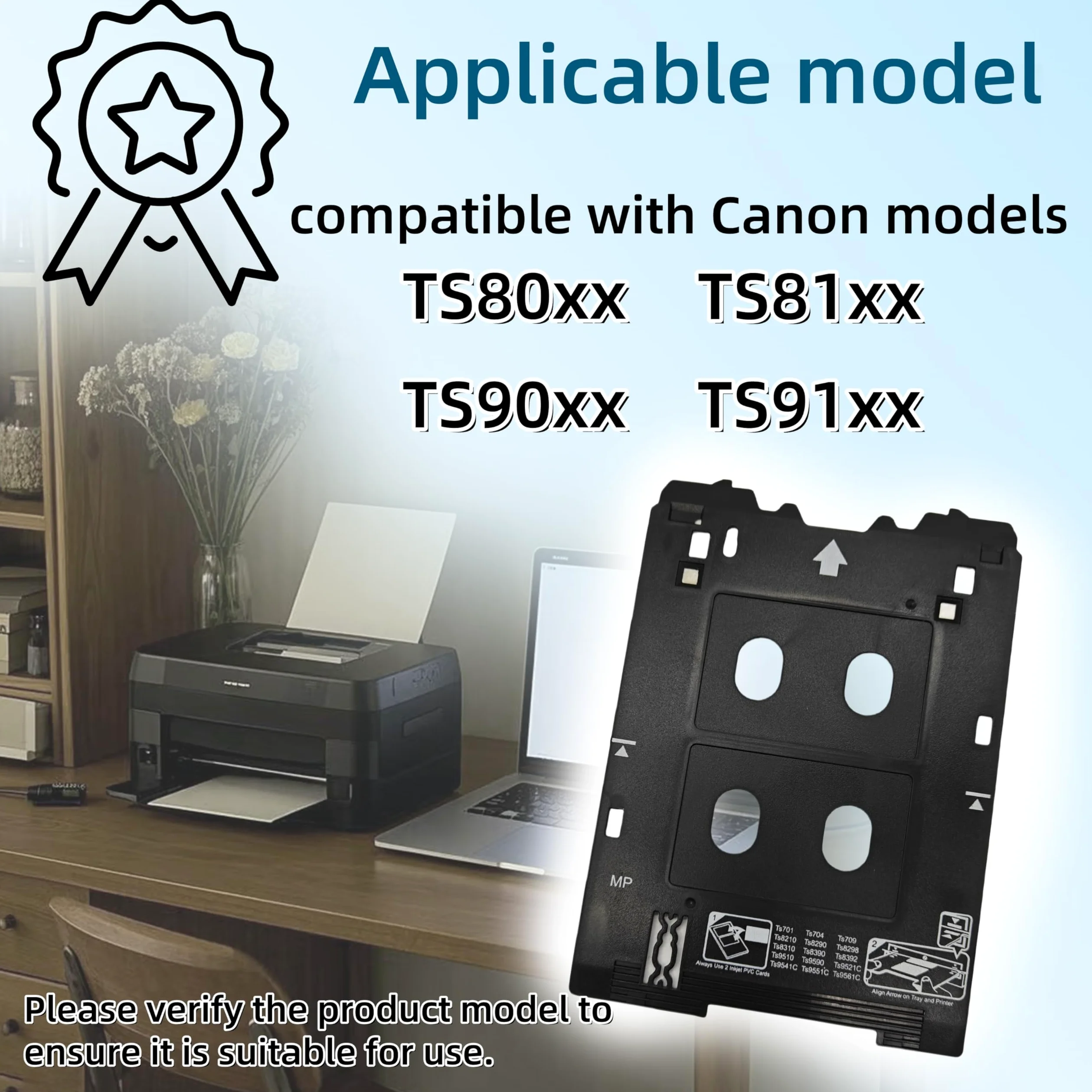 Inkjet PVC-Ausweishalter kompatibel mit Canon PIXMA TS703 TS704 TS705 TS709 TS701 TS702 TS82xx, TS83xx, TS95xx Serie Druckern, Canon MP/Mehrzweck-Fachdruckern
