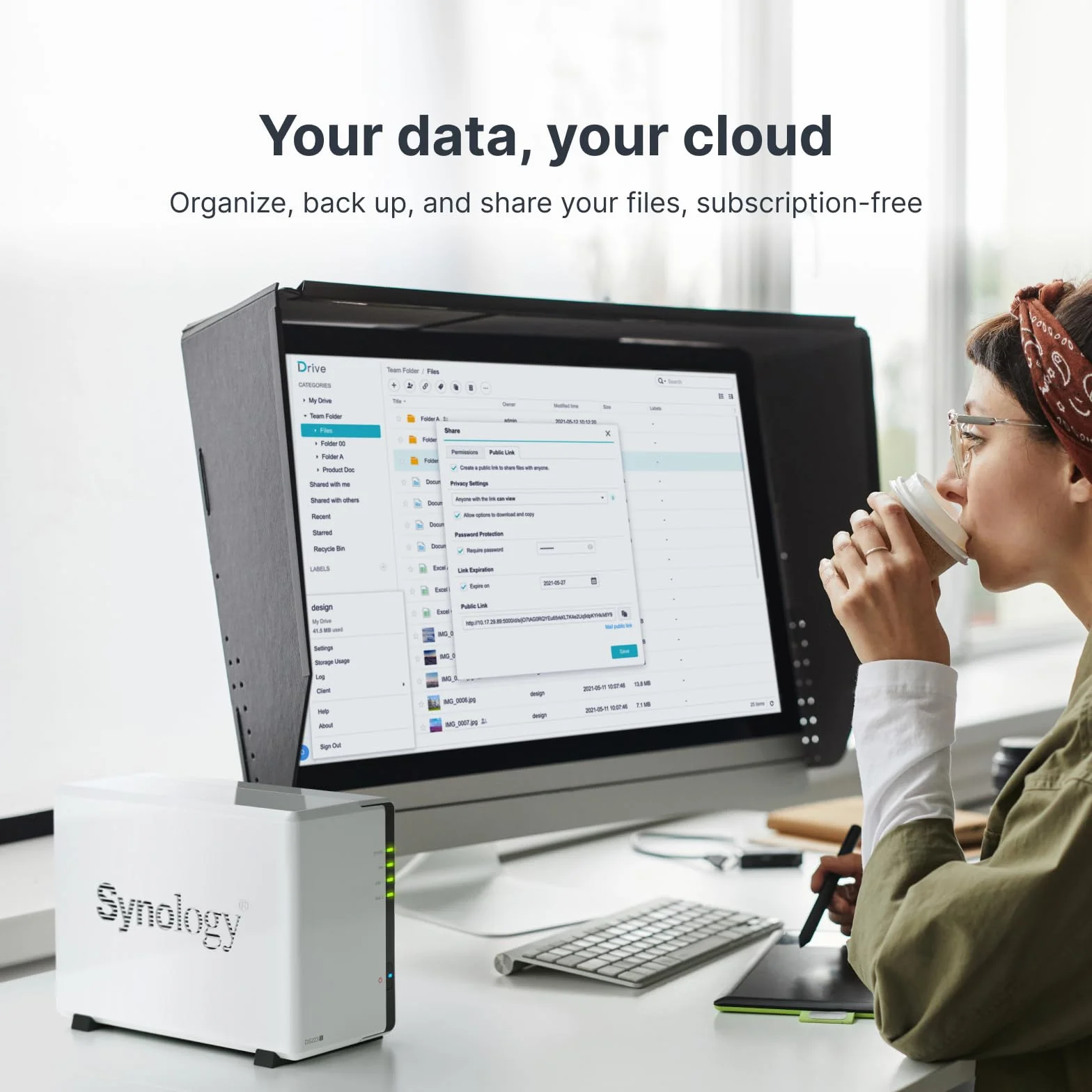 Synology DS223j 2-Bay Diskstation NAS (Realtek RTD1619B 4-Core 1.7 GHz 1GB DDR4 Ram 1xRJ-45 1GbE LAN-Port) 8TB Bundle mit 2 x 4TB Seagate IronWolf NAS HDDs (ST4000VN006)