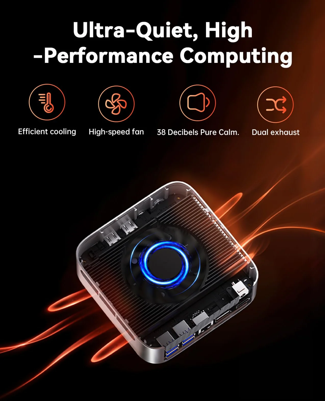 ACEMAGIC M1 Mini PC, AMD Ryzen 7 7735HS (8C/16T, bis zu 4.75GHz),16GB LPDDR5 (5500MT/s) 512GB MVME SSD Windows 11 Pro Mini PC mit AMD Radeon | 4K Triple Display |Type-C | WiFi6 | BT5.2