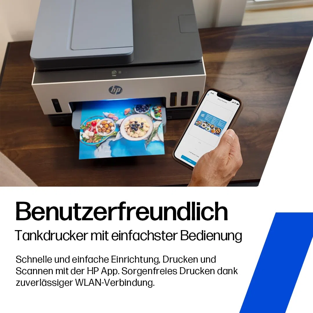 HP Smart Tank 5105 3-in-1 Multifunktionsdrucker WLAN Mobiles Drucken 3 Jahre Tinte inklusive Garantie