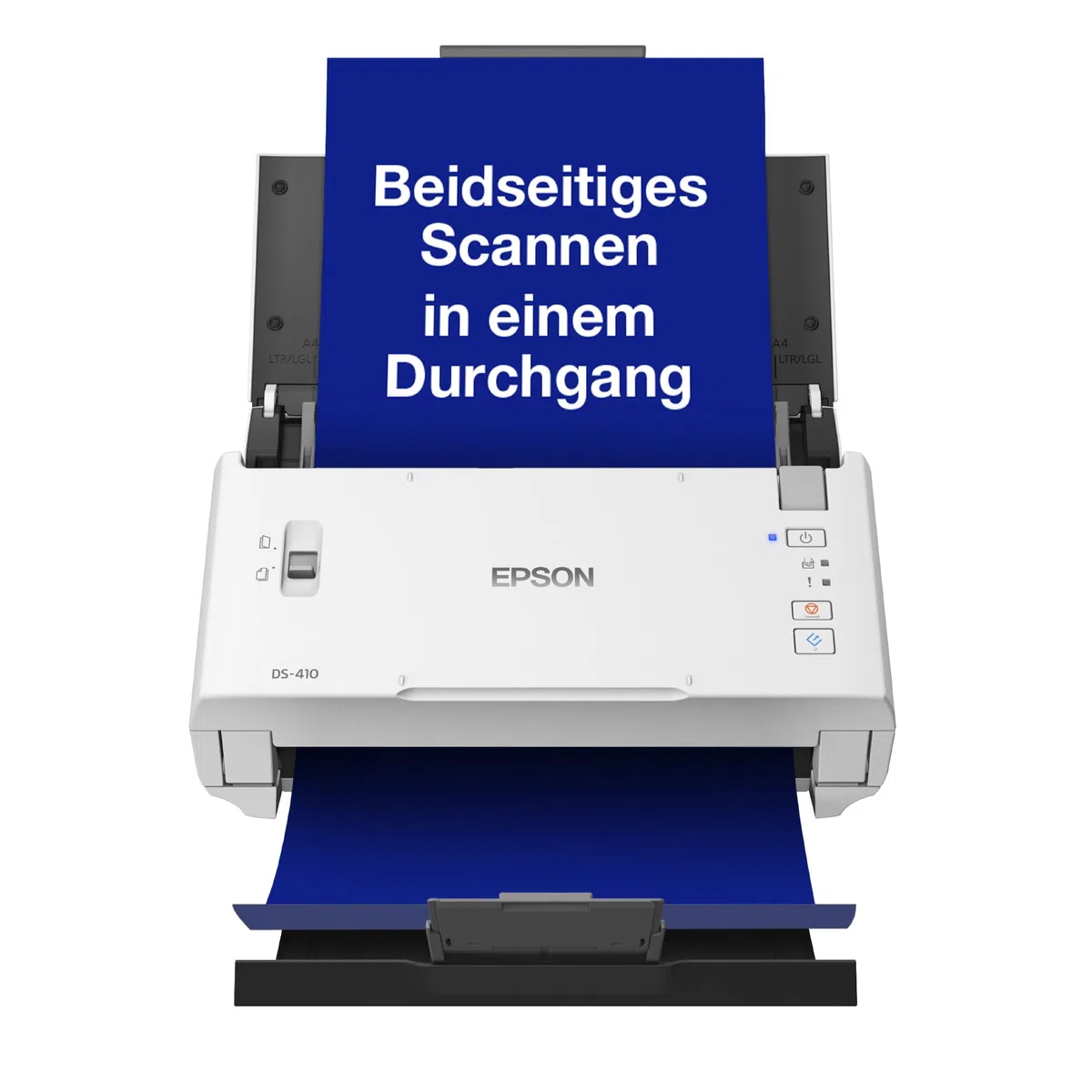 Workforce DS-410: Kompakter A4 Business-Scanner mit Blattzufuhr, automatischem Dokumenteneinzug für 50 Blatt und Epson Document Capture Pro-Software