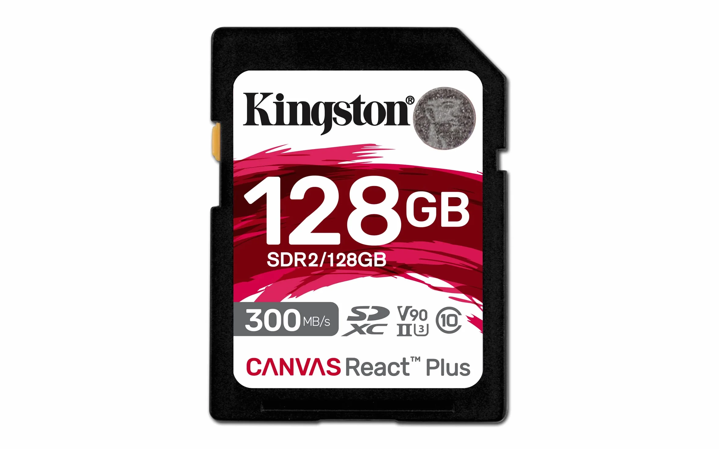 Kingston Canvas React Plus 128GB SDXC Speicherkarte UHS-II 300R/260W U3 V90 für Full HD/4K/8K - SDR2/128GB