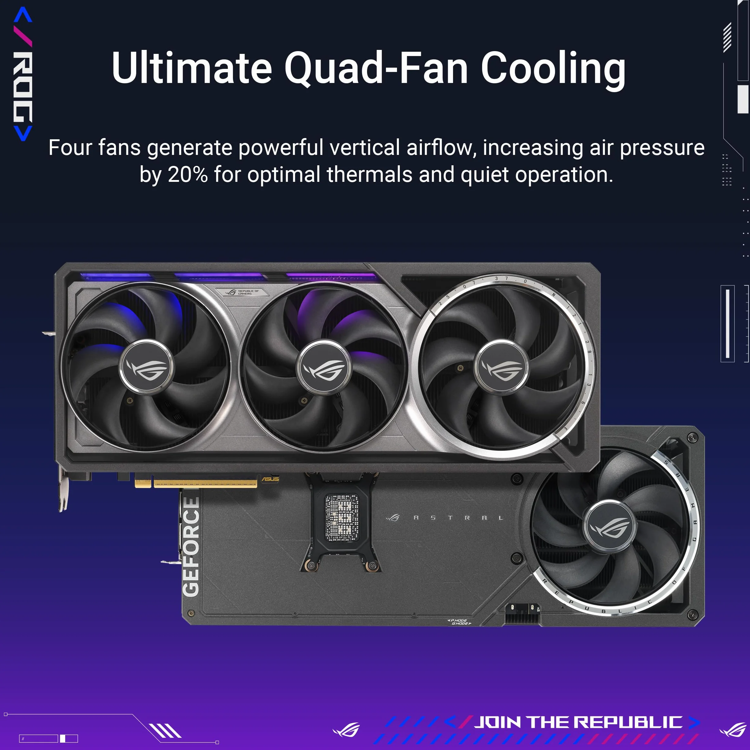ASUS ROG Astral GeForce RTX 5080 16GB GDDR7 OC Edition Gaming Grafikkarte (Nvidia GeForce RTX5080, Vier Lüfter, 3.8-Slot-Design, PCIe 5.0, 2X HDMI 2.1b, 3X DisplayPort 2.1a)