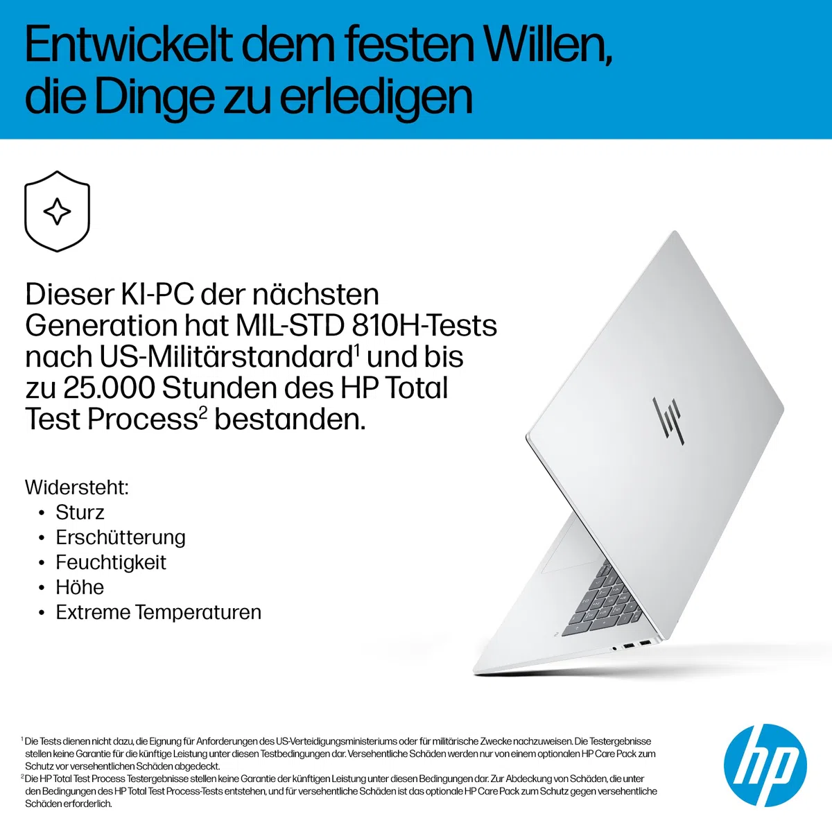 HP OmniBook X Flip 2-in-1 Laptop (17.3 Zoll FHD-Touchscreen, Intel Core Ultra 7, Copilot+, 16GB RAM, 1TB, Win11, QWERTZ) - Silber