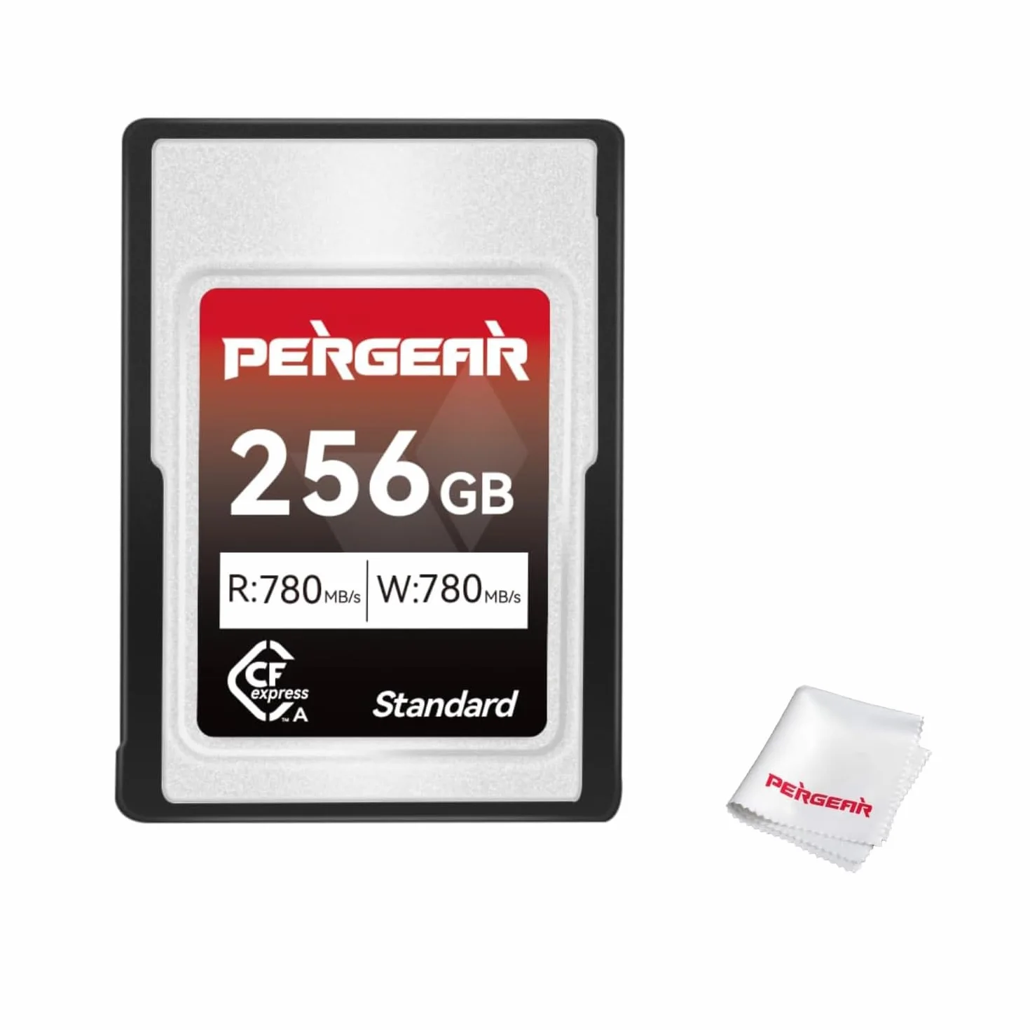 Pergear Standardserie 256GB CFexpress Typ A-Speicherkarte, bis zu 780 MB/s Lesegeschwindigkeit und 780 MB/s Schreibgeschwindigkeit für 4K 120P, 8K 30P-Aufnahme, Kompatibel mit Sony Alpha and FX-Kamera