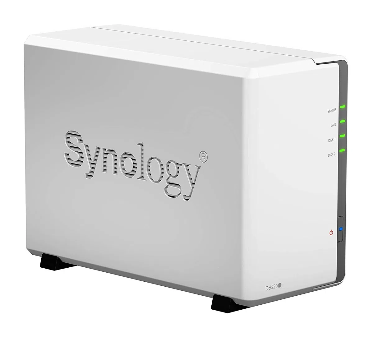 Synology DS220j DiskStation NAS-Server 2-Bay Desktop Server Bundle, Kapazität:8.000GB (8TB), HDD Typ:Seagate Ironwolf