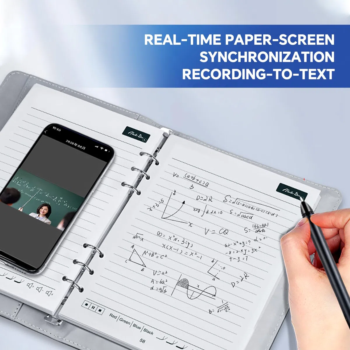 Intelligenter digitaler Stift, Echtzeit-Synchronisation, Schreiben auf Papier, Synchronisation mit Telefon, mobile Sprache-zu-Text-Synchronisation, handgeschriebene Notizen, Handschrift