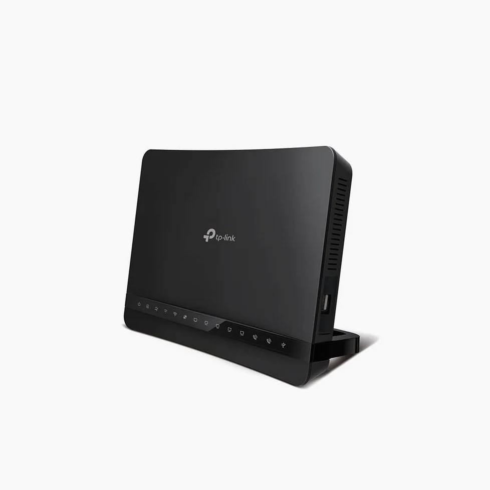 TP-Link Archer VR1200v Modem Router VDSL, FTTC, FTTS, ADSL up to 100Mbps, Wi-Fi AC1200 Dual Band, 5 Gigabit Ports, USB 2.0, Fixed Telephony and VoIP