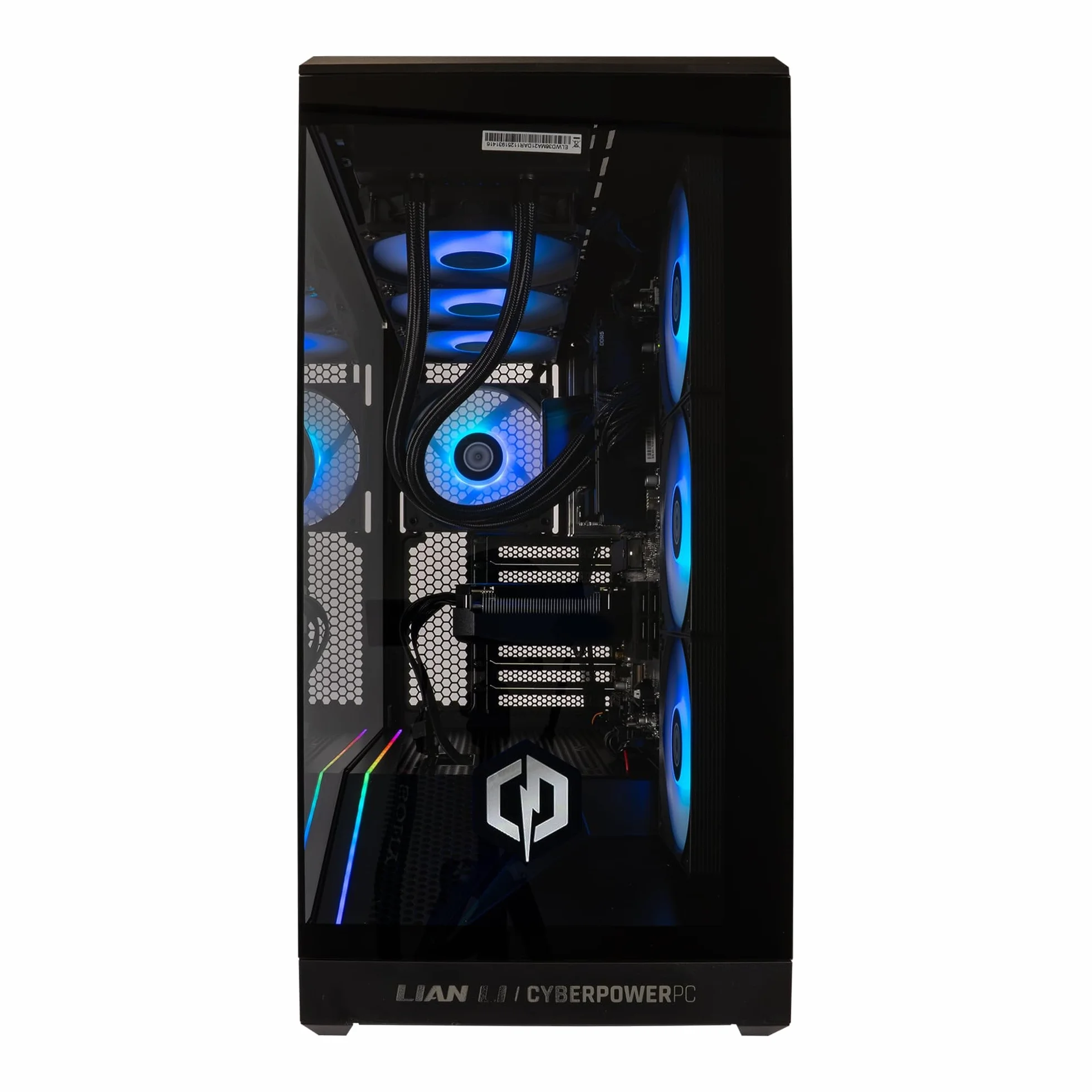 CYBERPOWERPC Luxe Gaming PC - AMD Ryzen 7 9800X3D, Nvidia RTX 5070 Ti, 32GB RAM, 1TB NVMe SSD, 750W PSU, Windows 11, Liquid Cooling, V100R