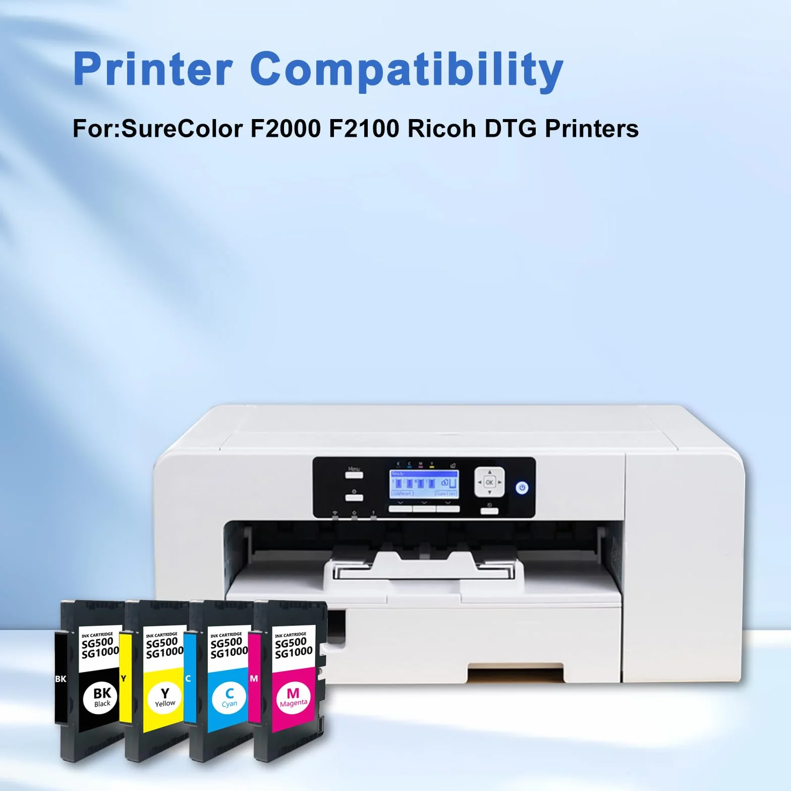 SG500 SG1000 Tintenpatrone mit Sawgrass Virtuoso SG500 SG1000 | SG500 SG1000 Sublimation Druckerpatrone(Schwarz, Cyan, Magenta, Gelb)