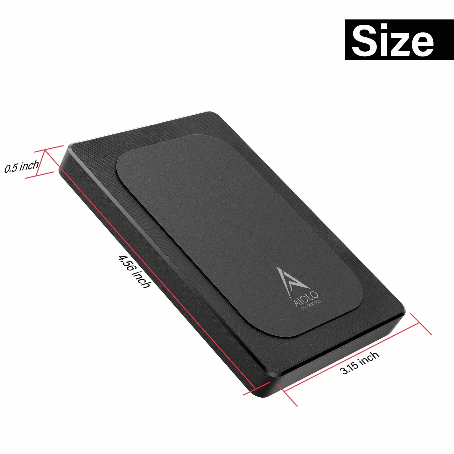 Aiolo Innovation Externe Festplatte 500GB Tragbar 2.5 Zoll Externe HDD, USB 3.0 für PC, Mac, TV, PS4, Xbox, Wii u, Kompatibel mit Mac und Windows