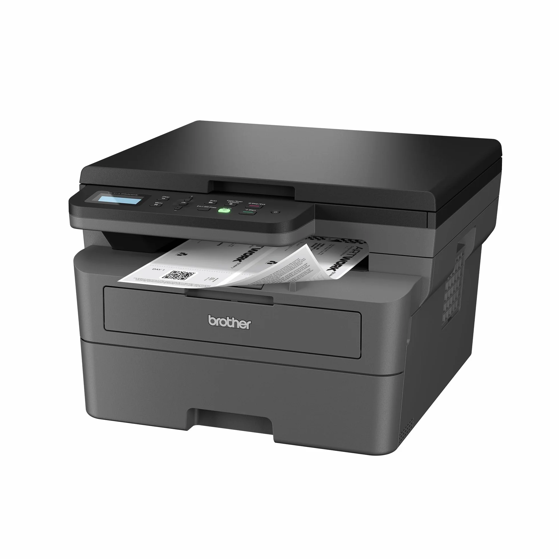 Brother DCP-L2620DW 3-in-1 Monochrom-Laser-Multifunktionsdrucker, 32 ppm, automatischer Duplexdruck, 2-zeiliges LCD-Bedienfeld, USB und 5 GHz WLAN