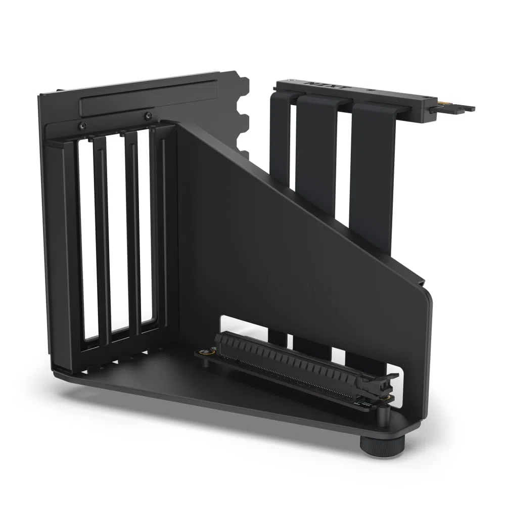 NZXT Vertical GPU Mounting Kit - AB-RH175-B1-175 mm PCIe 4.0x16 Riser-Kabel – GPU-Halterung – Robuste Stahlhalterung – Nur kompatibel mit Gehäusen der H5-, H7- und H9-Serie - Schwarz