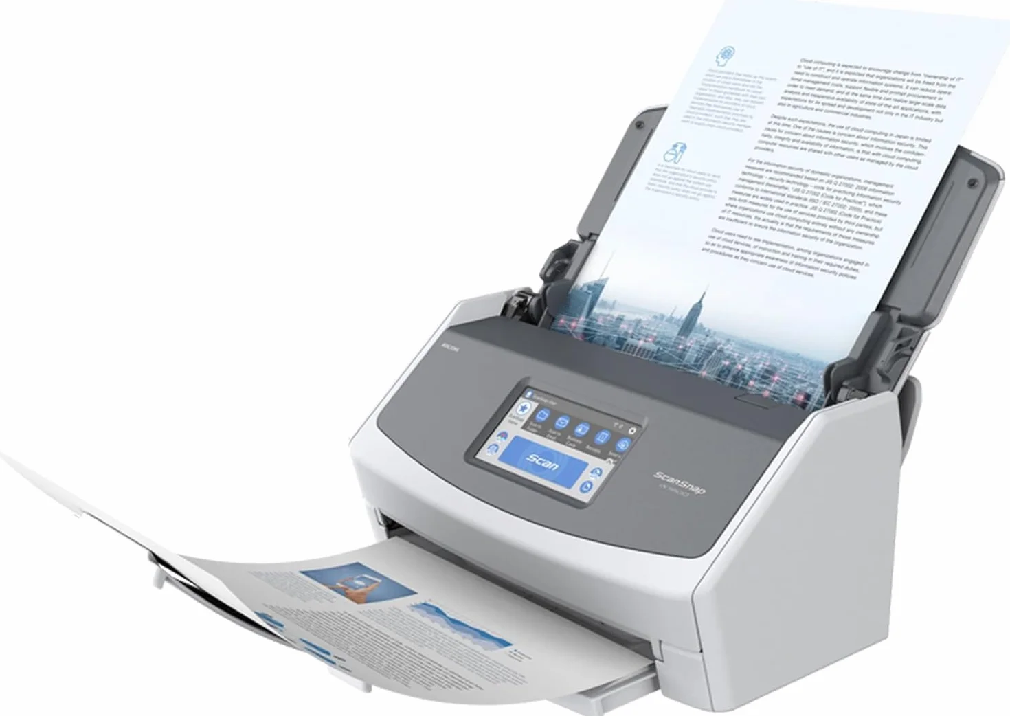 iX1600 ScanSnap Scanner (White) - A4, A5, A6, B5, B6, Visitenkarte, Postkarte, Letter, Legal und Benutzerdefiniert, Duplex, Wi-Fi, USB3.2, (40 Seiten/80 Bilder/Min) mit ADF, White, ADF, 40 ppm