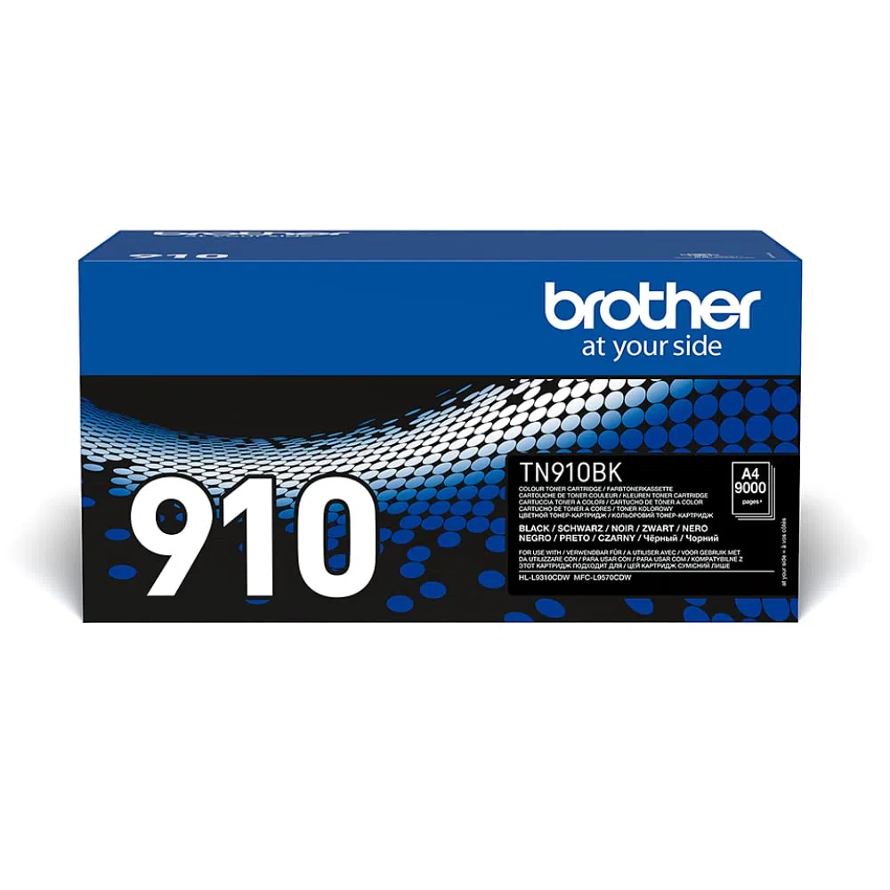 Brother TN910BK Original Ultra-Jumbo-Tonerkassette TN-910BK schwarz (für Brother HL-L9310CDW, HL-L9310CDWT, HL-L9310CDWTT, MFC-L9570CDW, MFC-L9570CDWT) 9000 Seiten