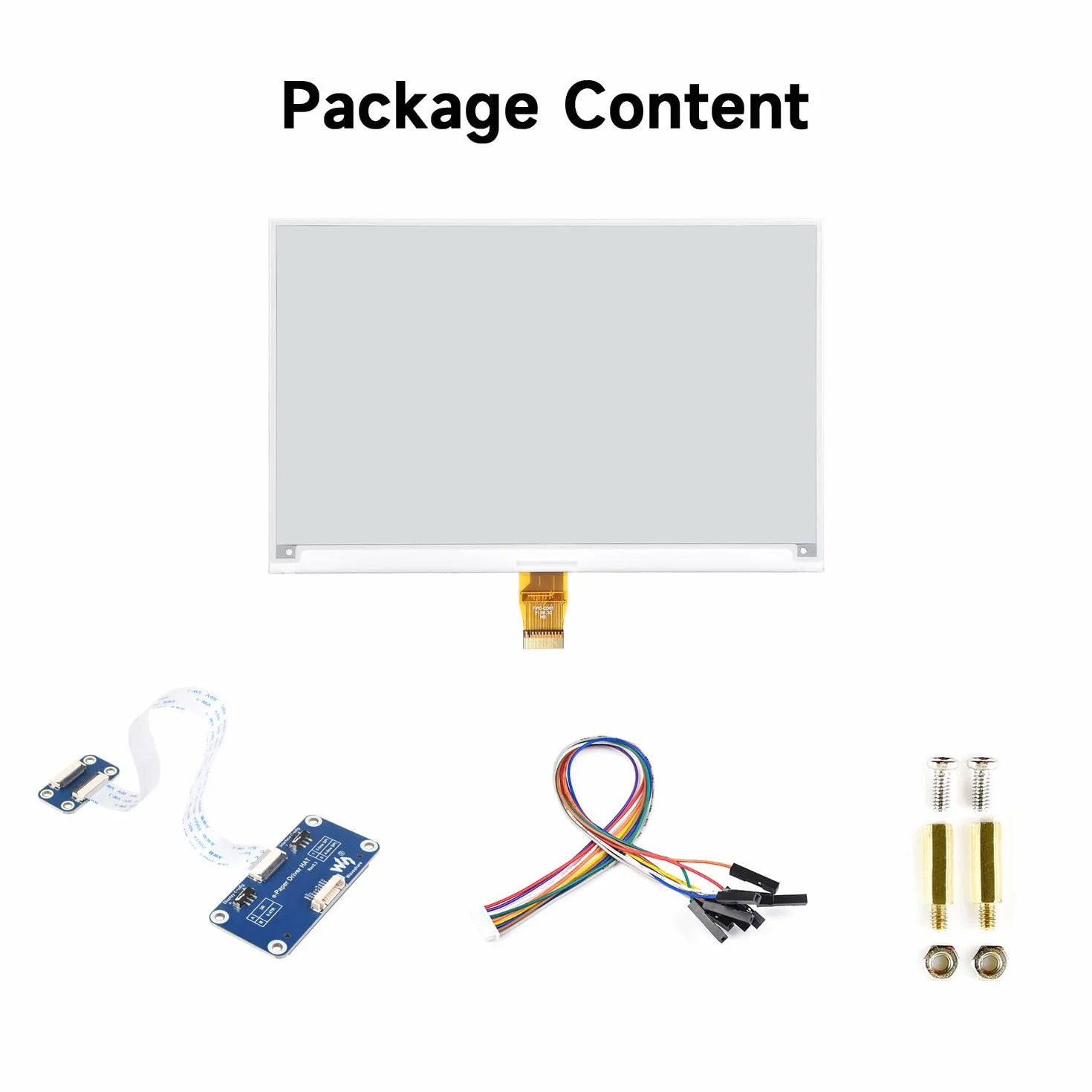 Waveshare 7.5 inch E-Paper Display Hat V2 800x480 3.3v/5v E-Ink Screen SPI Interface for Raspberry Pi Jetson Nano STM32