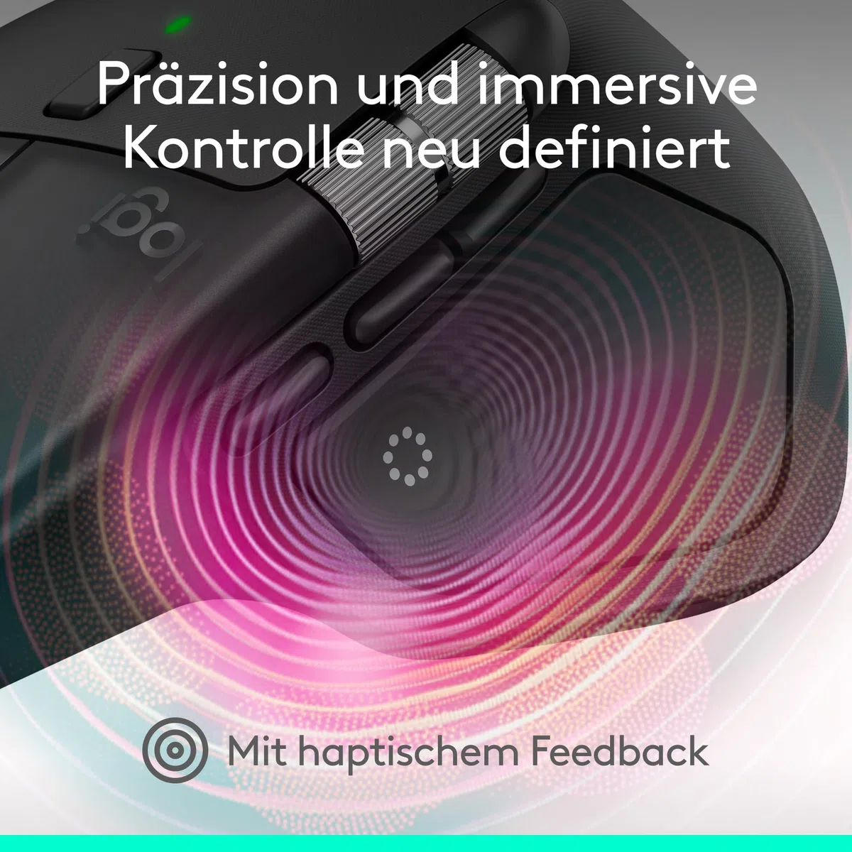 Logitech MX Master 4, ergonomische kabellose Maus mit fortschrittlichem, leistungsstarkem, haptischem Feedback, ultraschnellem Scrollen, Laden über USB-C, Bluetooth, Windows, MacOS – Schwarz