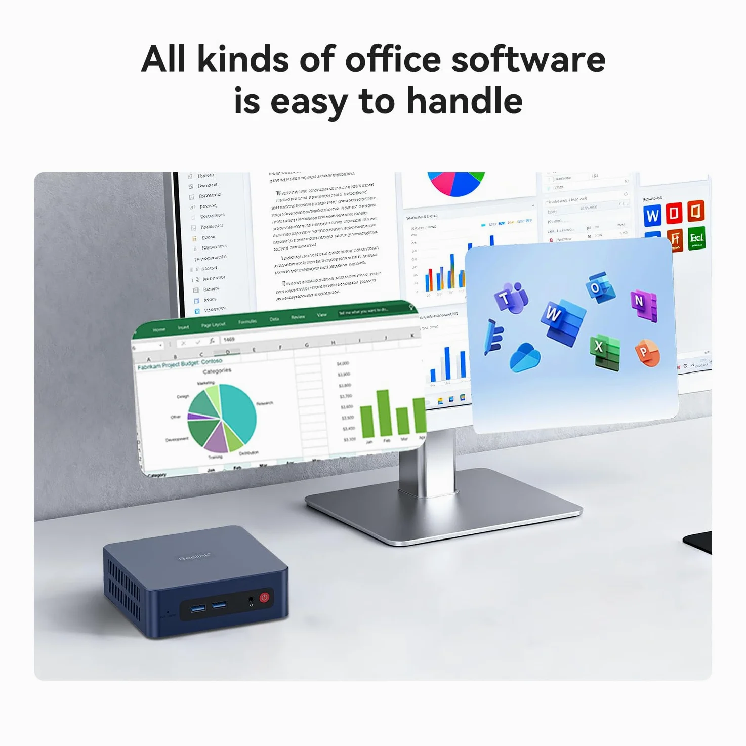 Beelink SER3 Mini PC AMD Ryzen 3 3200U bis zu 3.5 GHz, 8GB DDR4 RAM 480GB NVMe SSD Windows 11 Pro Mini Office Computer, Dual 4K HDMI, 1000Mbps LAN, WiFi 5/BT 5.0