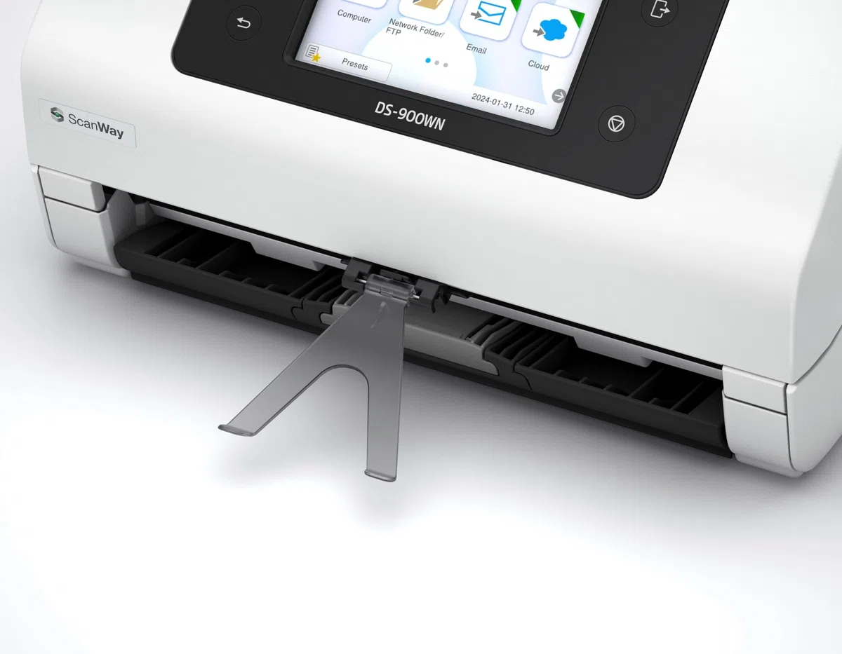 Epson Workforce DS-900WN - Dokumentenscanner - Duplex - A4/Legal - 600 DPI x 600 DPI - bis zu 70 Seiten/Min. (einfarbig) / bis zu 70 Seiten/Min. (Farbe) - USB 3.2 Gen 1x1, Giga