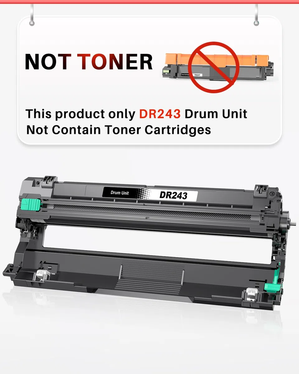 DR-243CL Trommel Kompatibel mit Brother DR243CL DR243 DR-243 Trommeleinheit für MFC-L3750CDW L3770CDW L3710CW L3730CDN DCP-L3550CDW L3510CDW L3517CDW HL-L3210CW L3230CDW L3270CDW（4-Pack）