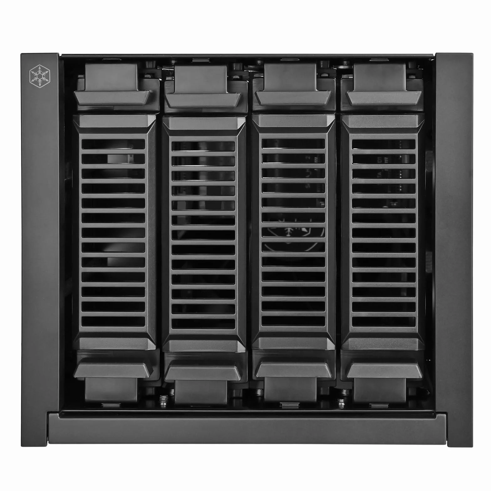 Silverstone Technology SST-FS304B-V, DREI 5,25-Zoll-Geräteeinschübe an Vier 3,5-Zoll-SAS 12G / SATA 6 Gbit/s Hot-Swap-Käfig mit Unterstützung für 9,5 mm Slim ODD