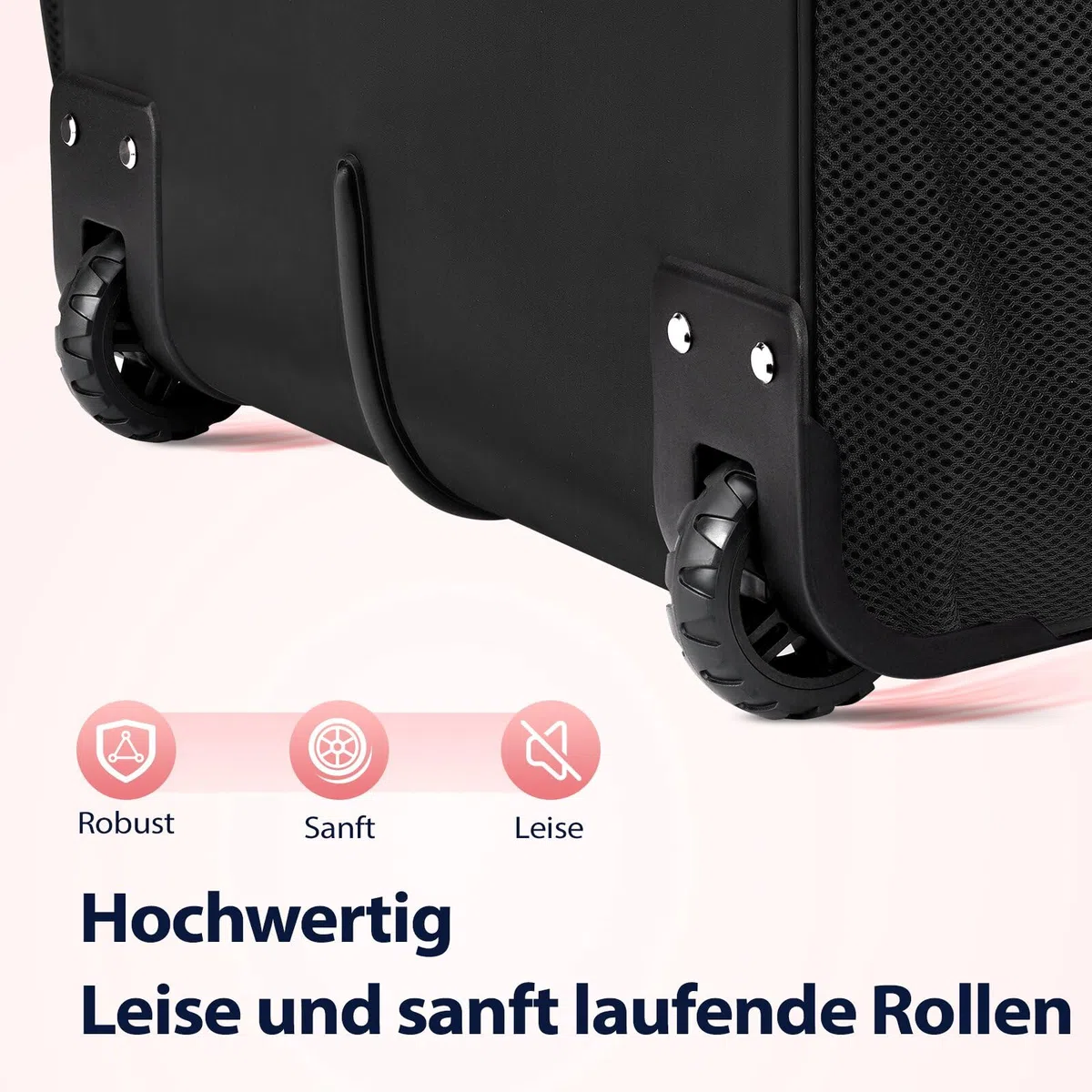 Ytonet Business Trolley Damen, Laptop Trolley 17,3 Zoll Laptop, Laptoptasche mit Rollen Wasserdicht, Business Aktenkoffer Damen mit Rädern, Pilotenkoffer mit Rollen für Reisen, Arbeit, Schule, Schwarz