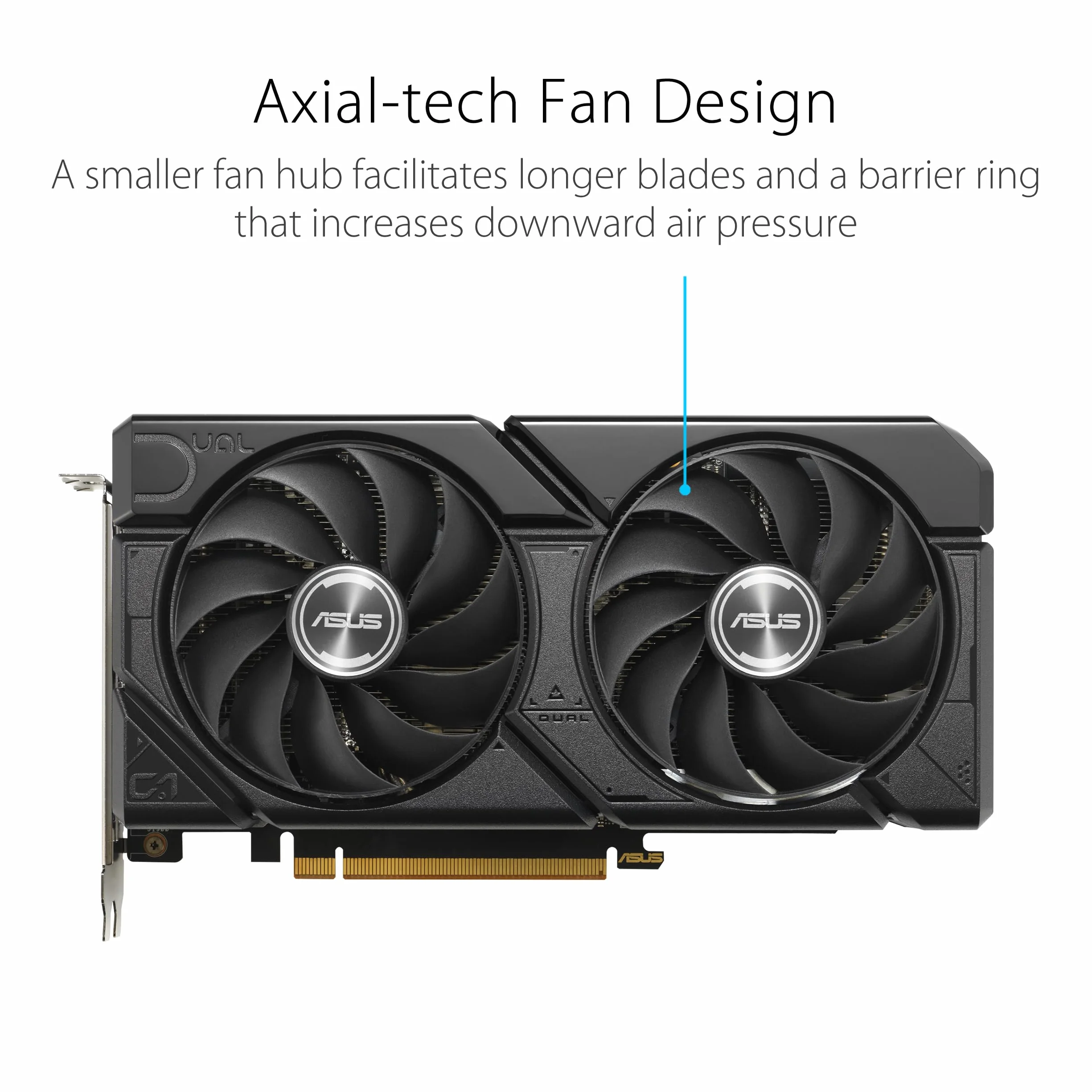 ASUS Dual Radeon RX 7600 EVO OC Edition 8GB GDDR6 Gaming Grafikkarte (AMD Radeon RX7600, PCIe 4.0, 1x HDMI 2.1, 3X DisplayPort 1.4a)