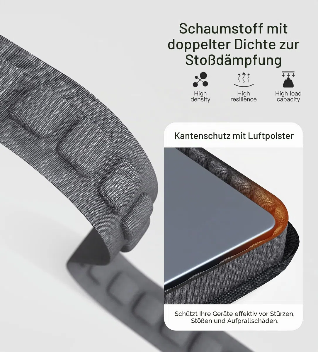 24 Zoll tragbare Monitorhülle Tragetasche kompatibel mit 23,8-24 Zoll tragbarem großem Monitor mit Grifftasche, schützende Reise stoßfest gepolsterte Zubehörtasche