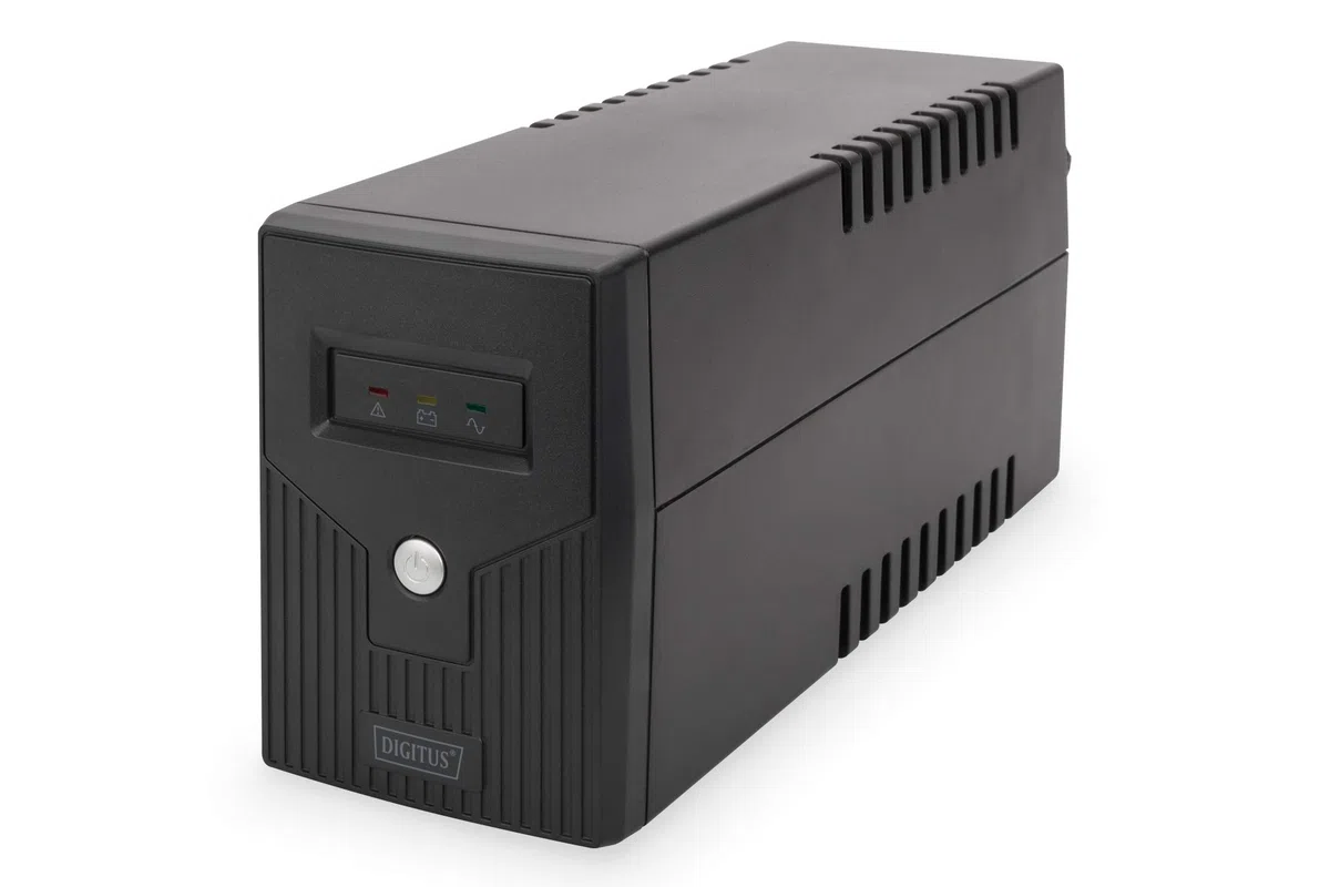 DIGITUS Line-Interactive VI USV - 600VA / 360W - AVR - 2 Schutzkontakt-Steckdosen - Shutdown-Software USB/RS232/RJ11