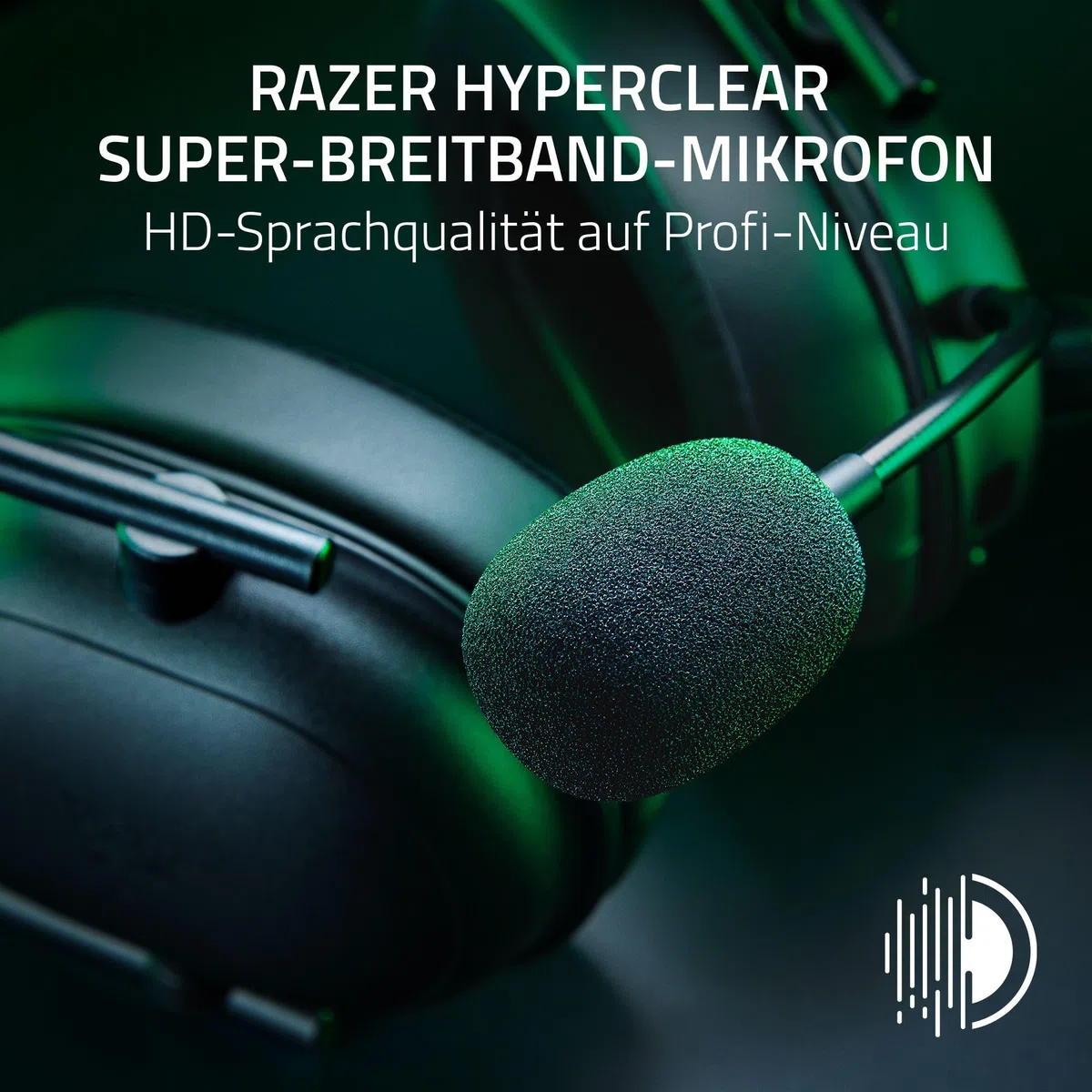 Razer BlackShark V2 HyperSpeed für PC - Kabelloses ultra leichtes E-Sport Gaming-Headset (280g, HyperClear Super-Breitband-Mik, TriForce Titanium 50-mm-Treiber, Bluetooth) Schwarz