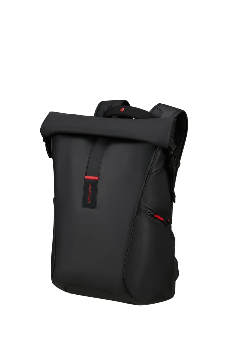 Samsonite Paradiver Light - Erweiterbarer Rolltop Laptop Rucksack 17,3 Zoll, 49 cm, 25/35 L, Schwarz