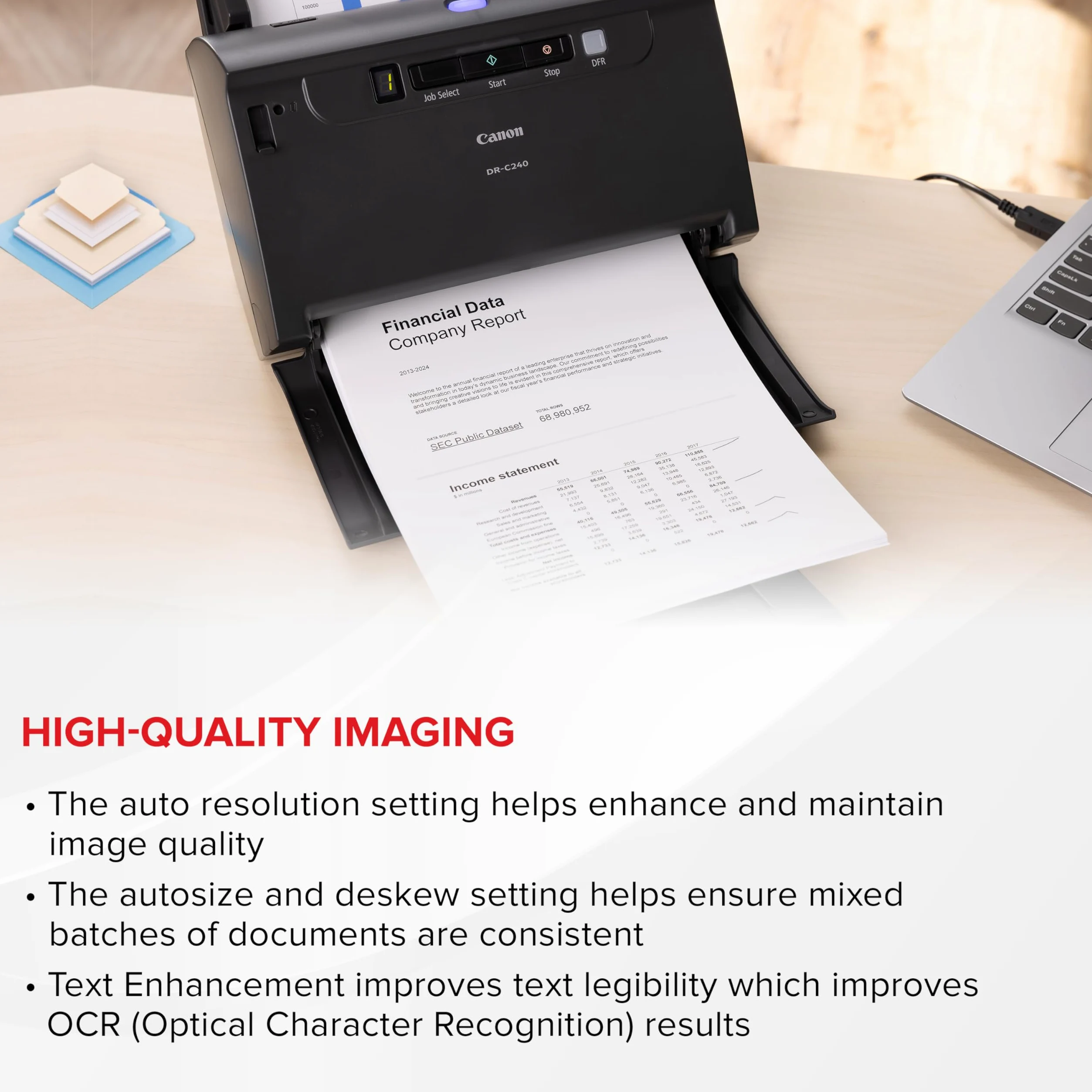 Canon ImageFORMULA DR-C240 Office Dokumentenscanner 0651C002