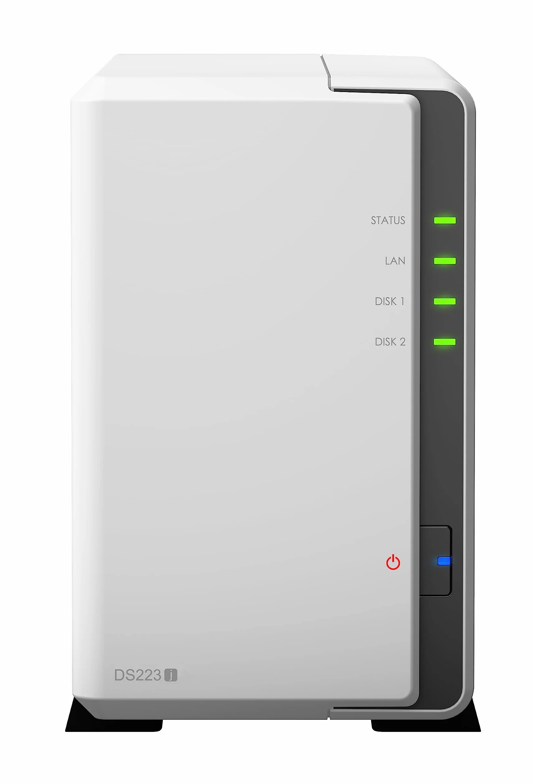 Synology DS223j 2-Bay Diskstation NAS (Realtek RTD1619B 4-Core 1.7 GHz 1GB DDR4 Ram 1xRJ-45 1GbE LAN-Port) 8TB Bundle mit 2 x 4TB Seagate IronWolf NAS HDDs (ST4000VN006)